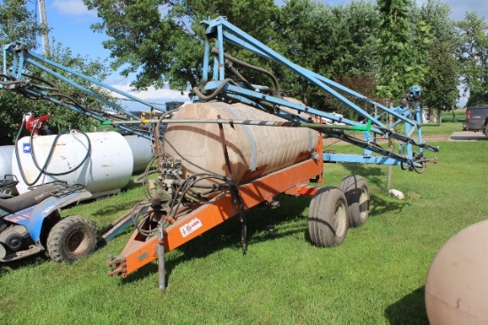 CLARK 500 GALLON FIELD SPRAYER, PULL TYPE,