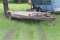 1993 TOP 7' X 16'  TANDEM AXLE TRAILER, RAMPS,