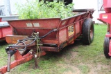 H&S 220 MANURE SPREADER, SINGLE AXLE, SLOP GATE,