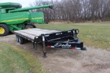 *** 2008 DELTA 20' FLATBED TANDEM AXLE TRAILER,