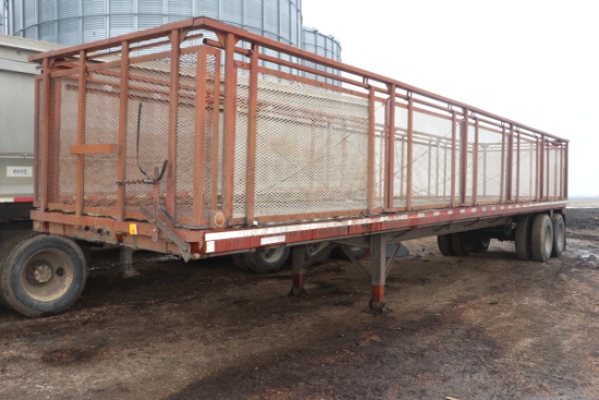 *** 1975 LUFKIN SIDE DUMP BEET TRAILER, 40',