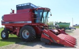 1995 Case IH 2166 2WD Combine, 30.5L-32 Front Singles, 14.9-24 Rears, 4668/3430 Hours Showing,