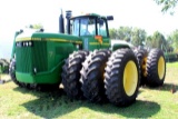 1983 JOHN DEERE 8850 4 WD TRACTOR, CUMMINS REPOWER