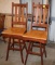 (2) WOOD BAR CHAIRS, TAX, NO SHIPPING PICKUP ONLY