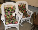 (2) WICKER ROCKING CHAIRS, TAX,