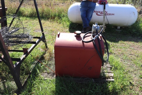 APPROX  100 GALLON PICKUP FUEL TANK WITH