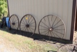 (3) STEEL WHEELS,  NO SHIPPING PICKUP ONLY