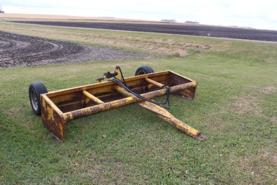 10' PULL TYPE BOX SCRAPER, HYD CYLINDER