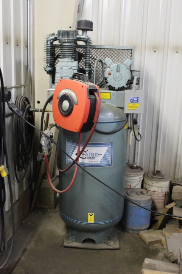 C'AIRE VERTICAL AIR COMPRESSOR, 80 GALLON,