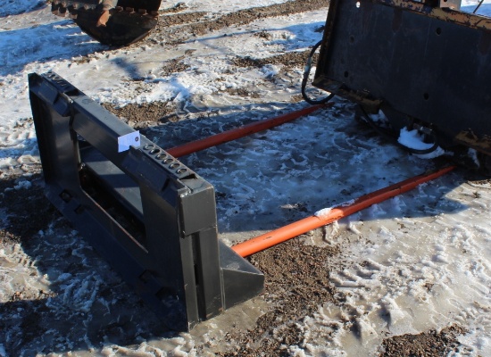NEW TEBBEN TWO PRONG QUICK TACH BALE SPEAR,