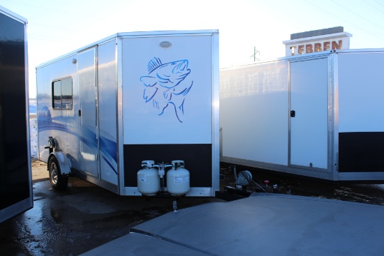 *** 2020 6' X 14' SINGLE AXLE TOY HAULER FISH HOUSE,