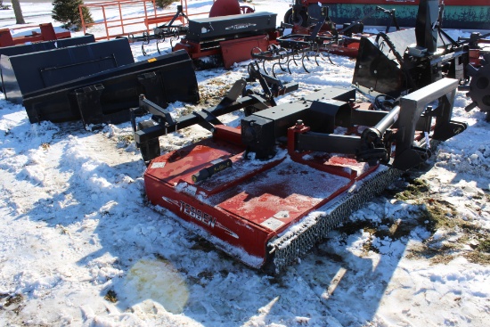 86" TEBBEN 3PT ROTARY MOWER, 3 GEAR BOXES,