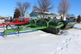 NEW 33' TEBBEN LAND ROLLER,GREEN, HYD HITCH,