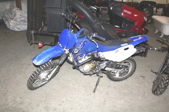 ***2001 YAMAHA 125 DIRT BIKE, NEW CHAIN &