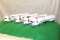 (4) 1/64 MACK CABOVER TRUCKS WITH  PLASTIC TANKERS