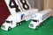 (2) 1/64 WHITEGMC SEMIS WITH TRAILERS,