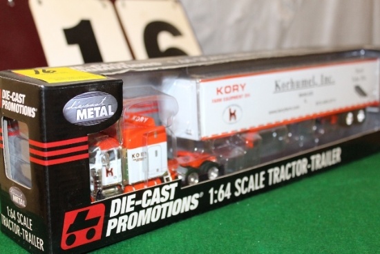 1/64 DIE-CAST PROMOTIONS TRACTOR -TRAILER,