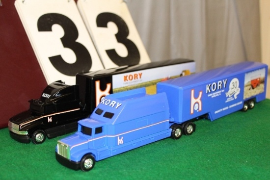 1/64 FORD SEMI WITH TRAILER, KORY EQUIPMENT,