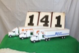 (3) 1/64 SEMIS, (2) KENWORTH, CONVOY SYSTEMS