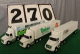 (3) 1/64 WHITEGMC SEMIS, DAWN FOOD, TROPICANA,