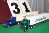 1/64 MACK SEMI WITH TRAILER AND FORD SEMI