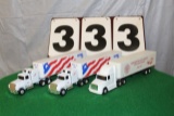 (2) 1/64 FORD SEMIS, NATIONAL TOY TRUCK FAIR,