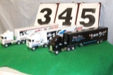 (3) 1/64 KENWORTH CABOVER SEMI'S, SIMON SEZ,