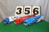 (2) 1/64 KENWORTH CABOVER SEMI'S, MONARCH, AND