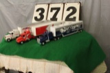 (2) 1/64 FORD SEMI'S, ZEMCO AND FORD MOTORSPORT,
