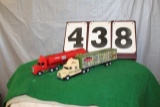 1/64 FREGHTLINER REAL TREE SEMI, PLATSIC TRAILER,