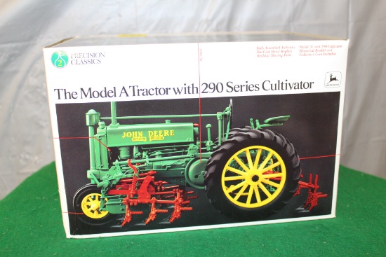 1/16 JOHN DEERE A WITH 290 CULTIVATOR, BOX HAS
