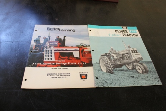OLIVER 1600 TRACTOR BROCHURE AND WHITE