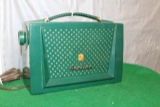 AIRLINE RADIO, GREEN PLASTIC