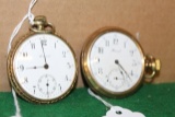 (2) HOWARD POCKET WATCHES