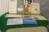 AIRLINE AND RAILROAD POSTCARDS AND MISC.