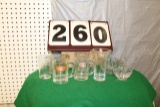 (2) A & W CHILD'S MUGS, GLASS MEASURING CUPS,