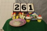 (3) SALT AND PEPPER SHAKER SETS, AND