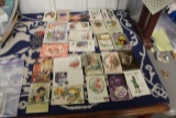 ANTIQUE POSTCARDS AND VALENTINE CARDS