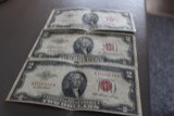 1953, 1953A, 1953B 2 DOLLAR BILLS