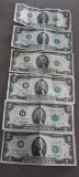 (4) 1976, (2) 1995 2 DOLLAR BILLS