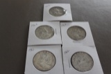 (5) 1962 BEN FRANKLIN HALF DOLLARS