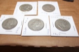 1962, (4) 1963 BEN FRANKLIN HALF DOLLARS