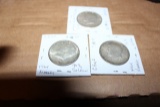 (3) 1964 KENNEDY HALF DOLLARS, OWNER SAYS 90 o/o