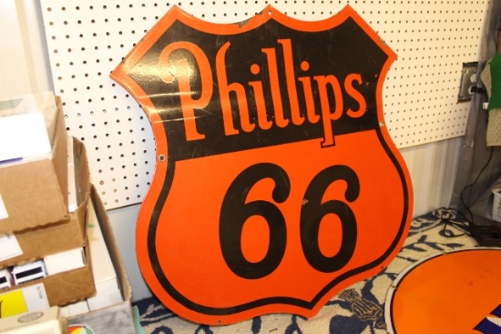 29 1/4" X 29 1/2" PHILLIPS 66 DOUBLE SIDED