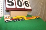 1/50 SEMI LOW BOY IMPLEMENT TRAILER WITH