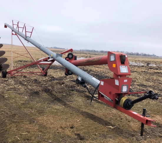 FETERL 10" X 61 FT AUGER, SWING HOPPER WITH