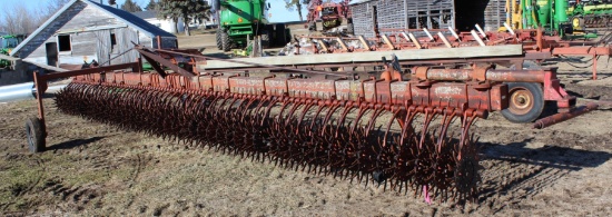 YETTER 30' ROTARY HOE, END TRANSPORT, NEEDS WORK