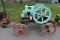 Witte 7HP Gas Engine, On Steel Wheel cart, Oiler, Wico Mag, SN:B8417, fuel tank, nice condition