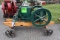 Fuller Johnson 1.5HP Gas Engine, Restored, On Steel Wheel Cart, IGN Need Battery, SN:94138