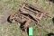 Axles For Cart With 1 Set OF Steel Wheels